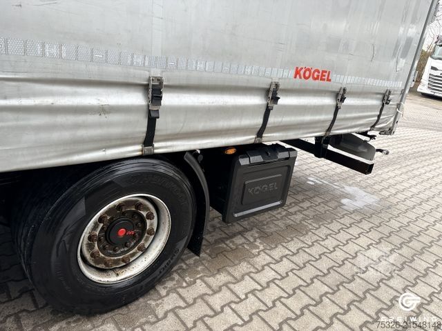 Open semitrailer with tarp KÖGEL Curtainsider Mega S24-1