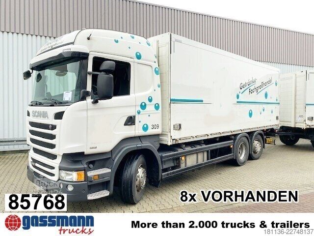 Autocarro con cassone Scania R450 LB 6x2-4 Getränkekoffer, Retarder,