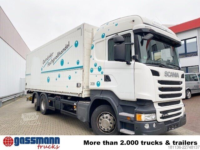 Autocarro con cassone Scania R450 LB 6x2-4 Getränkekoffer, Retarder,