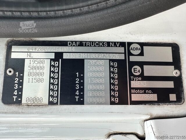 Bâché à rideaux latéraux DAF CF 400 FA / NL TRUCK / SPACECAB / 2 BEDDEN / GE...