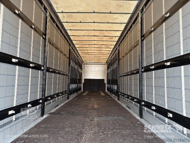 Open semitrailer with tarp Schmitz Cargobull Curtainsider Mega Getränke
