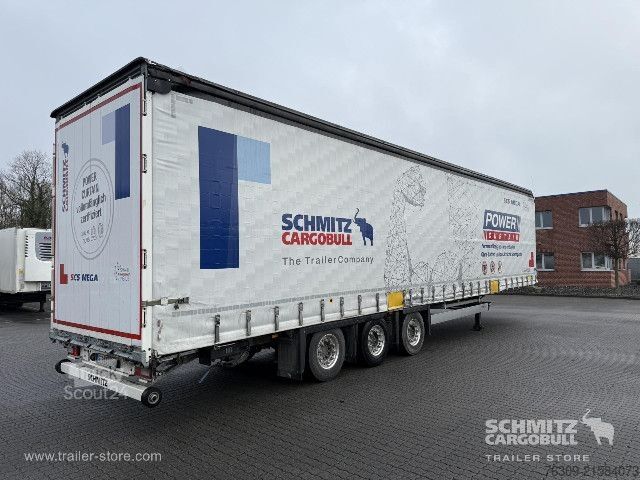 Open semitrailer with tarp Schmitz Cargobull Curtainsider Mega Getränke