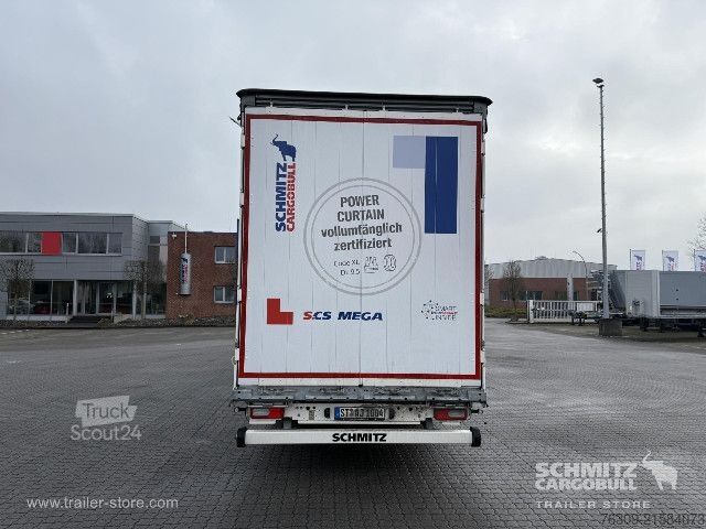 Open semitrailer with tarp Schmitz Cargobull Curtainsider Mega Getränke