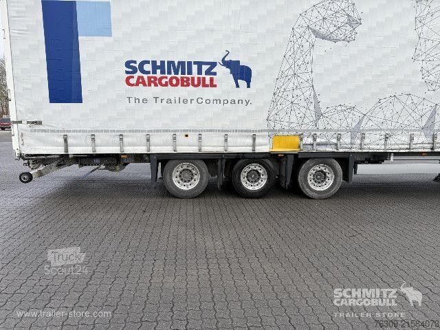 Open semitrailer with tarp Schmitz Cargobull Curtainsider Mega Getränke
