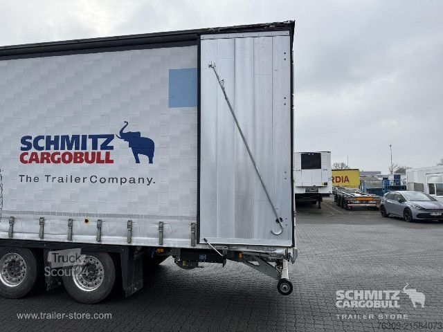 Open semitrailer with tarp Schmitz Cargobull Curtainsider Mega Getränke