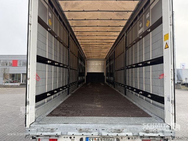 Open semitrailer with tarp Schmitz Cargobull Curtainsider Mega Getränke