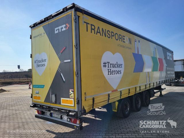 Otevřený návěs s plachtou Schmitz Cargobull Schiebeplane Papier