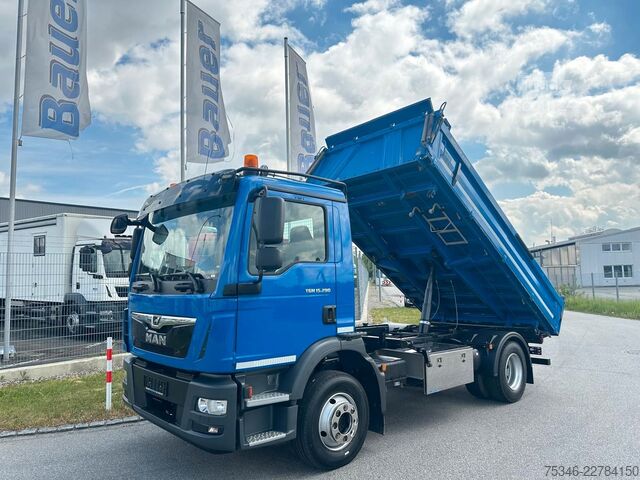 Trostrani kiperski kamion MAN TGM 15.290/Kipper/4x2/NL7,7To/AHK/Nur 61 tkm/Top