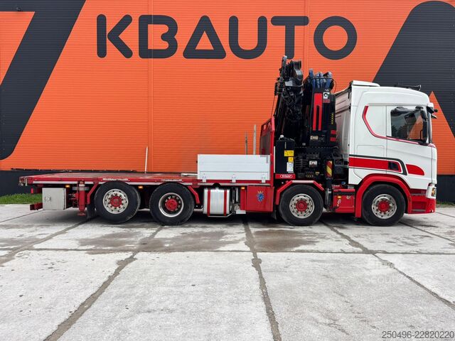 Odprto telo Scania R 500 8x2*6 HIAB 800E-7 + JIB / PLATFORM L=5965 mm
