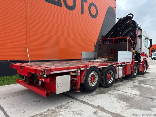 Odprto telo Scania R 500 8x2*6 HIAB 800E-7 + JIB / PLATFORM L=5965 mm
