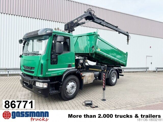 Kiepwagen Iveco EuroCargo ML160E28 4x2 mit Kran Hiab XS 088 ES-2