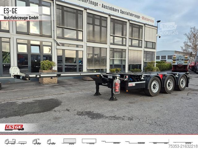 Swap body semitrailer KÖGEL PORT 45 TRIPLEX Containerchassis