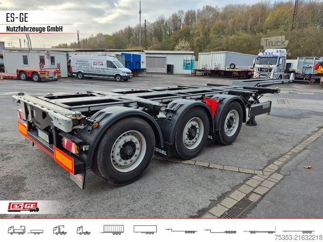 Swap body semitrailer KÖGEL PORT 45 TRIPLEX Containerchassis