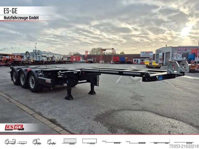 Swap body semitrailer KÖGEL PORT 45 TRIPLEX Containerchassis