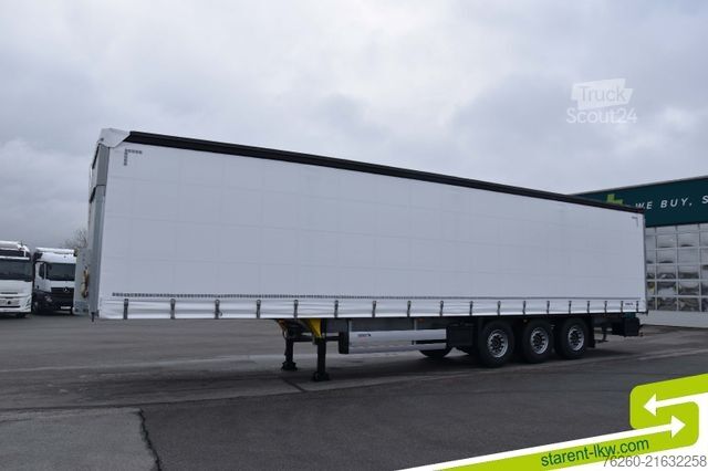 Open semitrailer with tarp SCHMITZ CARGOBULL Hubdach Liftachse XL u. Getränkezertifikat MIETE