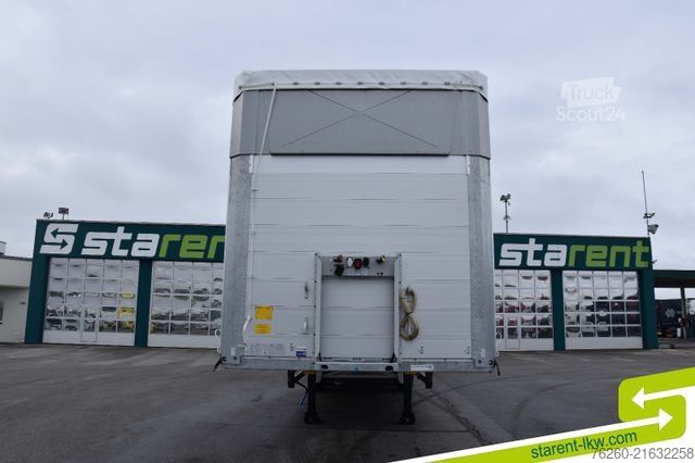 Open semitrailer with tarp SCHMITZ CARGOBULL Hubdach Liftachse XL u. Getränkezertifikat MIETE