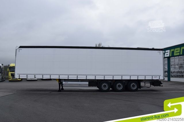 Open semitrailer with tarp SCHMITZ CARGOBULL Hubdach Liftachse XL u. Getränkezertifikat MIETE