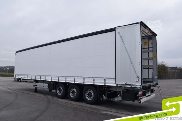 Open semitrailer with tarp SCHMITZ CARGOBULL Hubdach Liftachse XL u. Getränkezertifikat MIETE