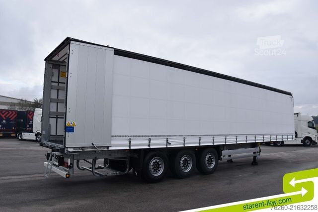 Open semitrailer with tarp SCHMITZ CARGOBULL Hubdach Liftachse XL u. Getränkezertifikat MIETE