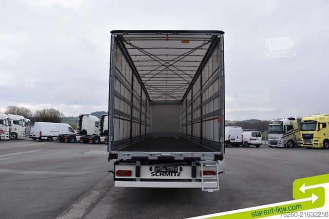 Open semitrailer with tarp SCHMITZ CARGOBULL Hubdach Liftachse XL u. Getränkezertifikat MIETE
