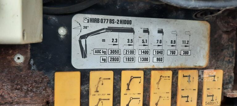 Lapos platós IVECO ML110-220 4x4 mit Kran+Funk