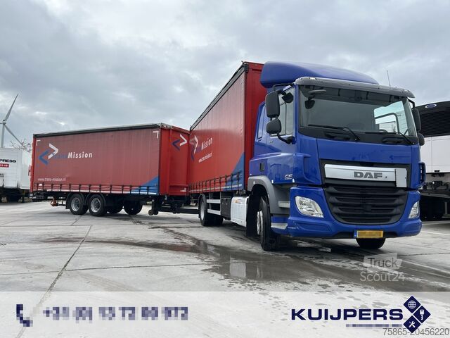 Συρόμενος μουσαμάς DAF CF 370 FA + Pacton MXD 218 / Curtainside Combi ...