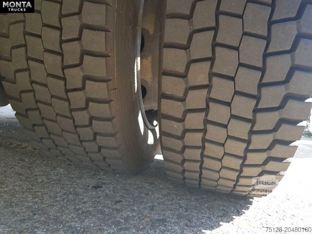 Flatbed truck with tarp MAN TGX 18.400, Euro6, Standklima,Edscha