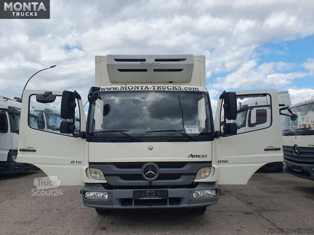 Ledusskapja furgons MERCEDES-BENZ Atego 816L, Kühlkoffer, Euro5, Klima, LBWTüv