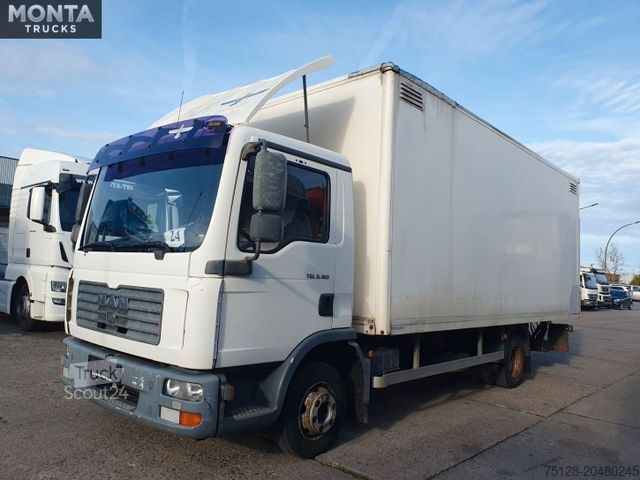 Furgons ar kasti MAN TGL 8.180, Koffer, LBW, Schaltgetriebe,
