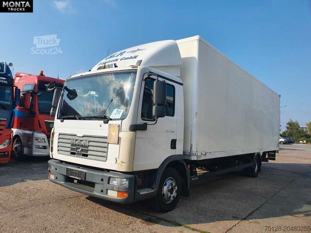 Vrachtwagen met bakwagen MAN TGL 8.180, Koffer, LBW, Schaltgetriebe,