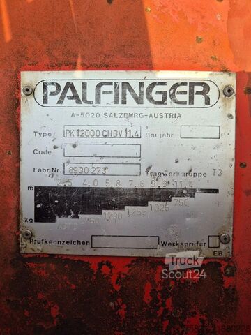 Camión grúa MAN 26.332 6x4 + Palfinger PK 12000