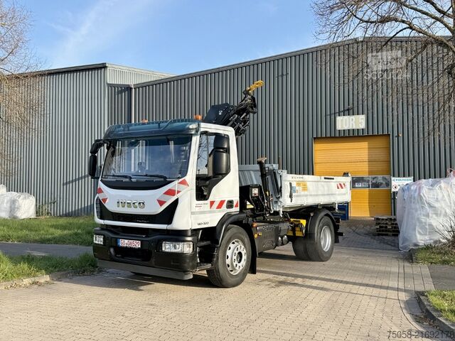 Autokran Iveco 180E - 80 TKm - EURO6 - Kipper - Kran