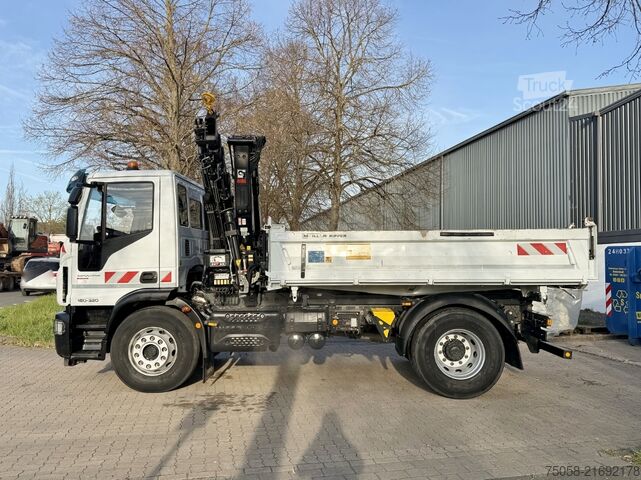 Autokran Iveco 180E - 80 TKm - EURO6 - Kipper - Kran