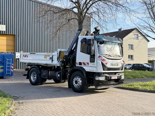 Autokran Iveco 180E - 80 TKm - EURO6 - Kipper - Kran
