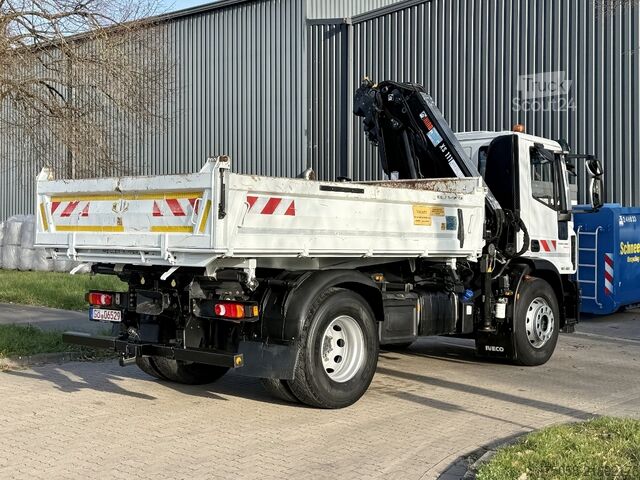 Autokran Iveco 180E - 80 TKm - EURO6 - Kipper - Kran