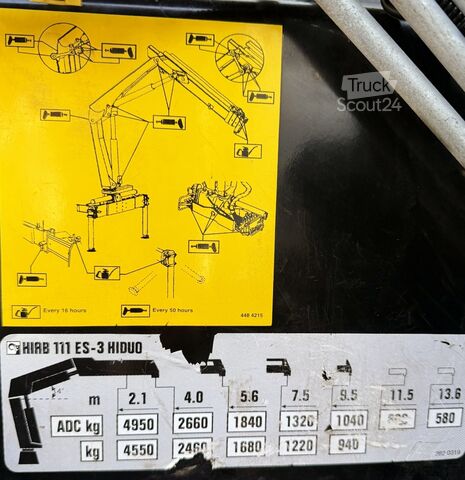 Autokran Iveco 180E - 80 TKm - EURO6 - Kipper - Kran