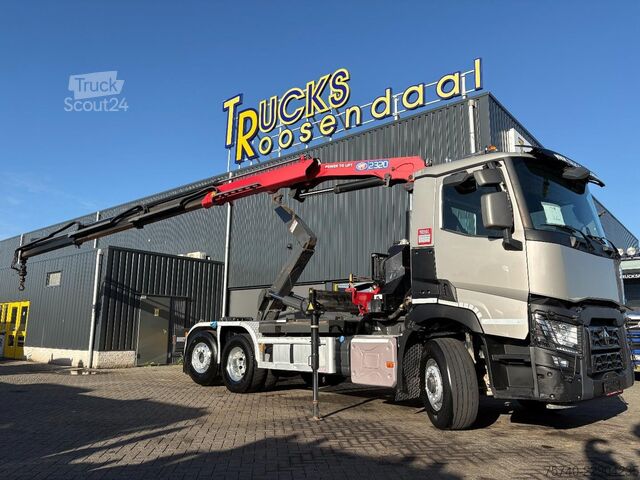 Containertransport (haakarmsysteem) Renault C440 + HMF 2320 K3-- 3X EXT. + 6X2/4 HYDRO DRIV...