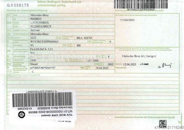Furgon blaszak MERCEDES-BENZ Sprinter III Kasten RWD 317CDI
