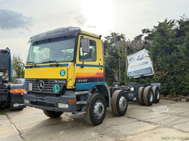 Chassi de caminhão MERCEDES-BENZ Actros 4140 V6 8X4 Chassis Spring/Spring Manual