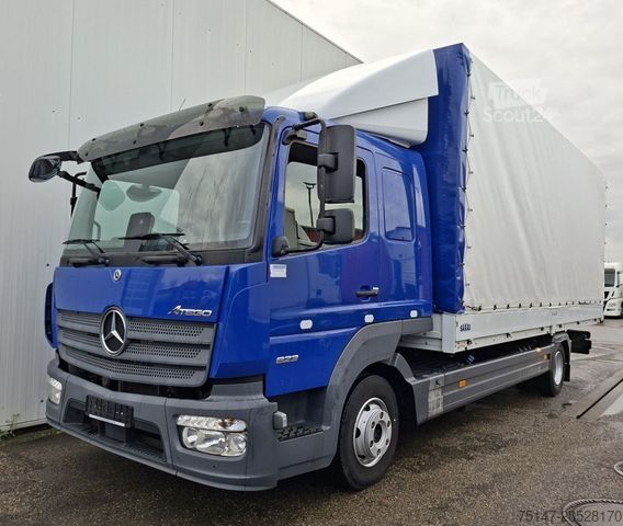 Furgone centinato MERCEDES-BENZ 823 L Atego 1 Liege Klima Alu-Einstecklatten