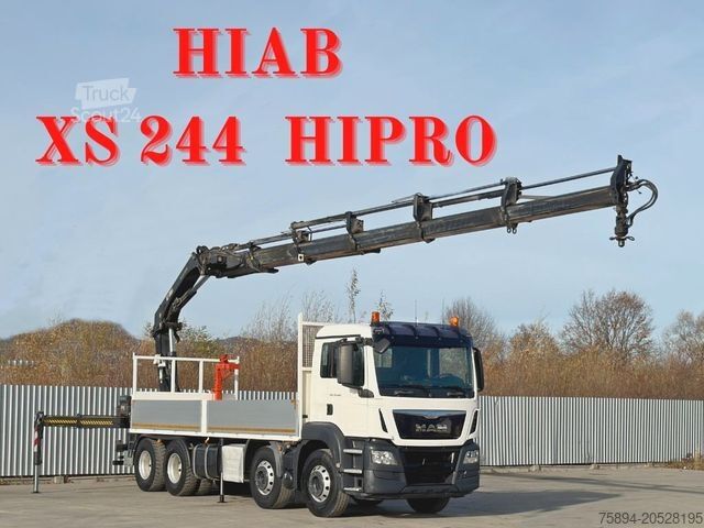 Кран, змонтований на вантажівці MAN TGS 35.440 * HIAB XS 244 HIPRO +FUNK / 8x4