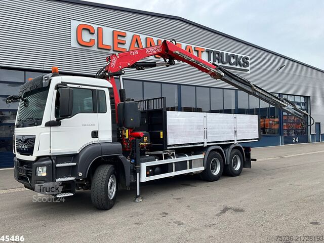Camion-benne avec grue MAN TGS 33.460 6x4 Euro 6 Fassi 23 Tonmeter laadkra...
