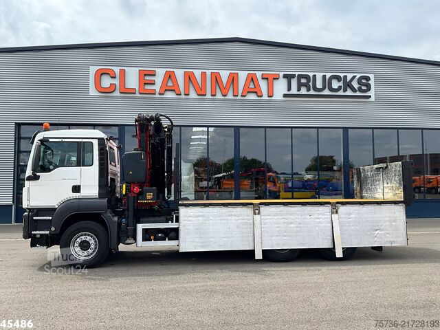 Camion-benne avec grue MAN TGS 33.460 6x4 Euro 6 Fassi 23 Tonmeter laadkra...