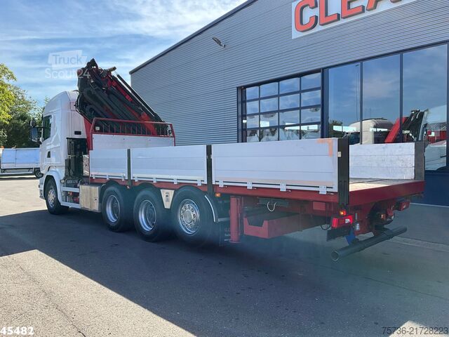Vinç kamyonu Scania R 490 8x4 Euro 6 Retarder HMF 60 Tonmeter laadk...