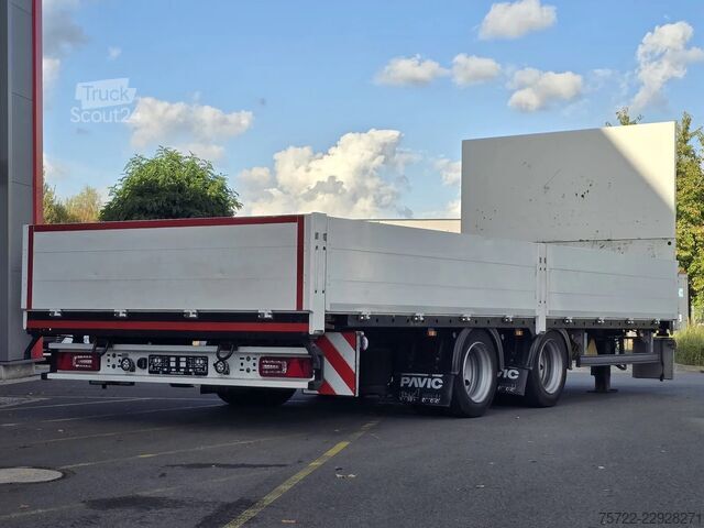 Plateau de chargement PAVIC TBPA 14 64ZC Containerpritschen Tandem Anhänger