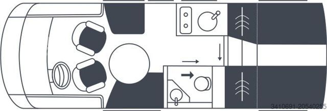 Integrated camper NIESMANN+BISCHOFF iSmove 6.9 E Android Auto Navi RFK SAT TV