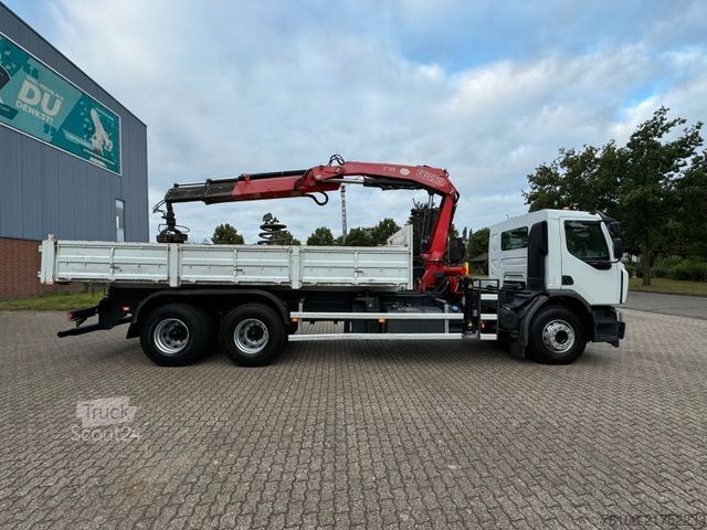 Teherautóra szerelt daru RENAULT Premium Lander 310.26 6x4 Kipper /Kran