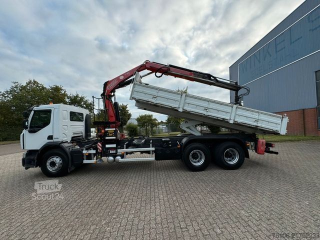 Teherautóra szerelt daru RENAULT Premium Lander 310.26 6x4 Kipper /Kran