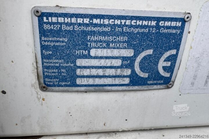 Betongblandarbilar SCANIA G490 10x4 Liebherr 12m3