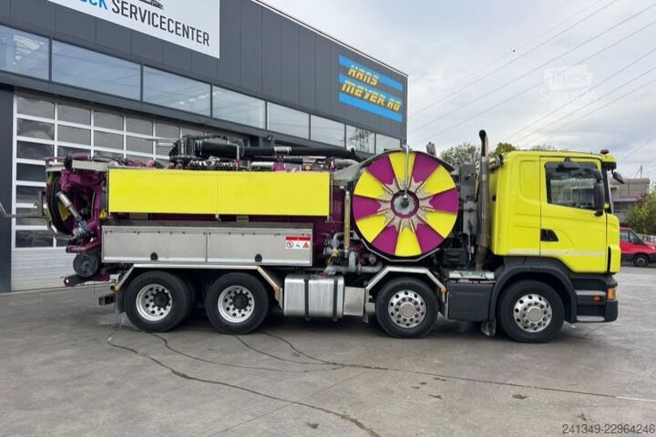 Vakuumtankbil SCANIA R480 8x4 Kaiser Aquastar 3 Recycler